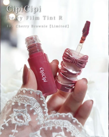 シピシピ デューイフィルムティント R/CipiCipi/リップティントを使ったクチコミ(2枚目)