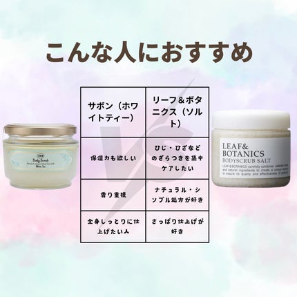 ボディスクラブ ソルト/LEAF&BOTANICS /ボディスクラブを使ったクチコミ(5枚目)