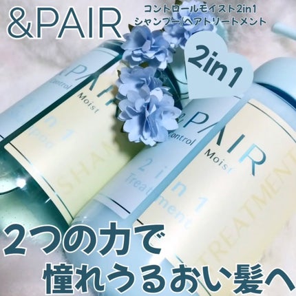 アンドペア コントロール モイスト 2in1 シャンプー&ヘアトリートメント/&PAIR/市販シャンプーを使ったクチコミ(1枚目)