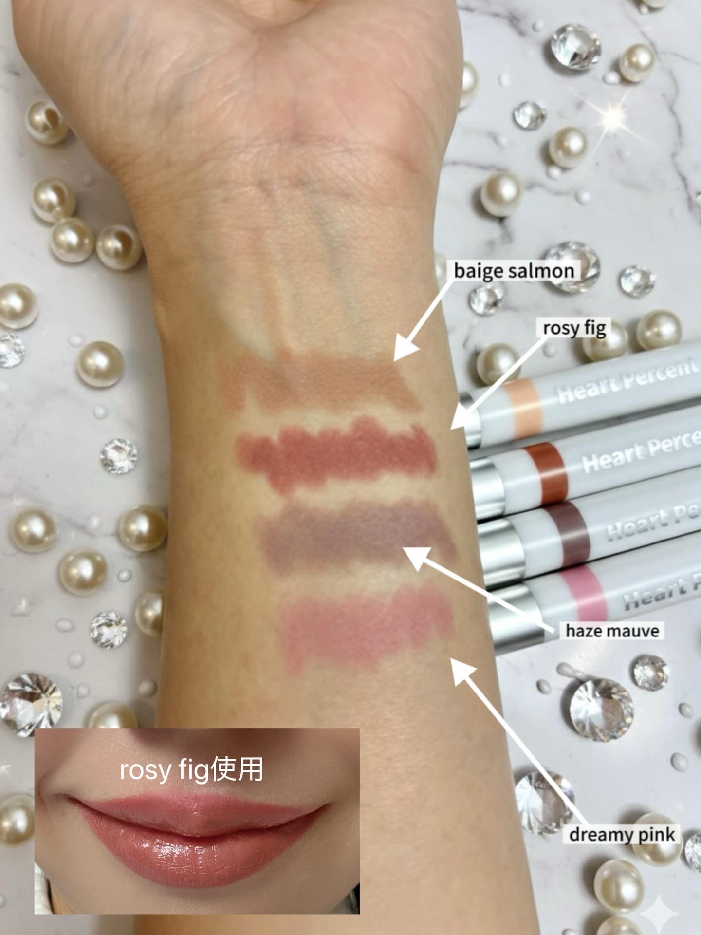 ドットオンムードリップペンシル/Heart Percent/リップライナーを使ったクチコミ（1枚目）