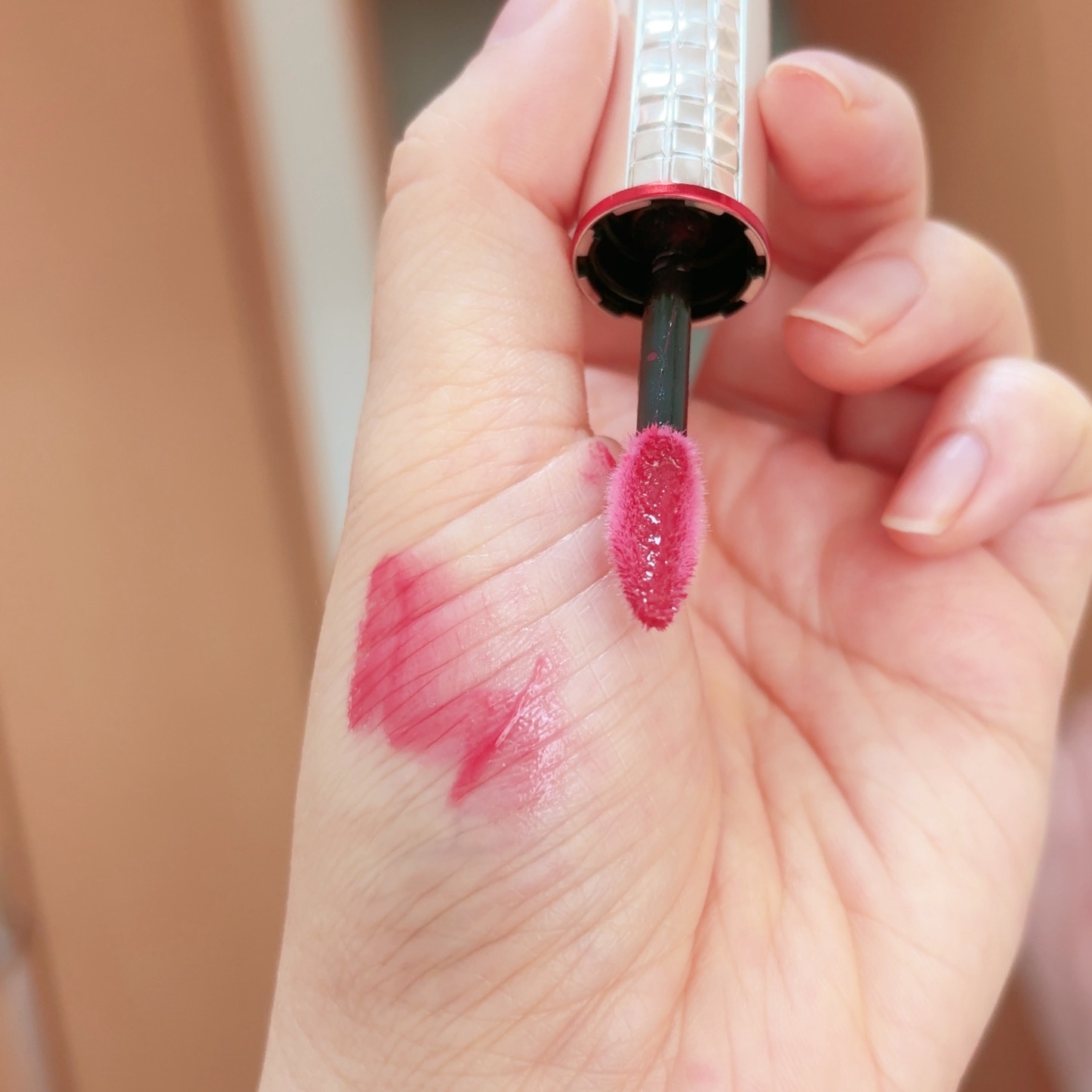 エッセンスジェルルージュ/マキアージュ/リップグロスを使ったクチコミ（3枚目）