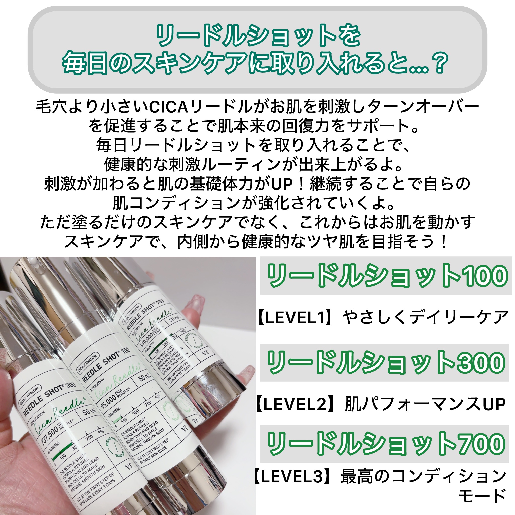 リードルショット100/VT/美容液を使ったクチコミ（2枚目）