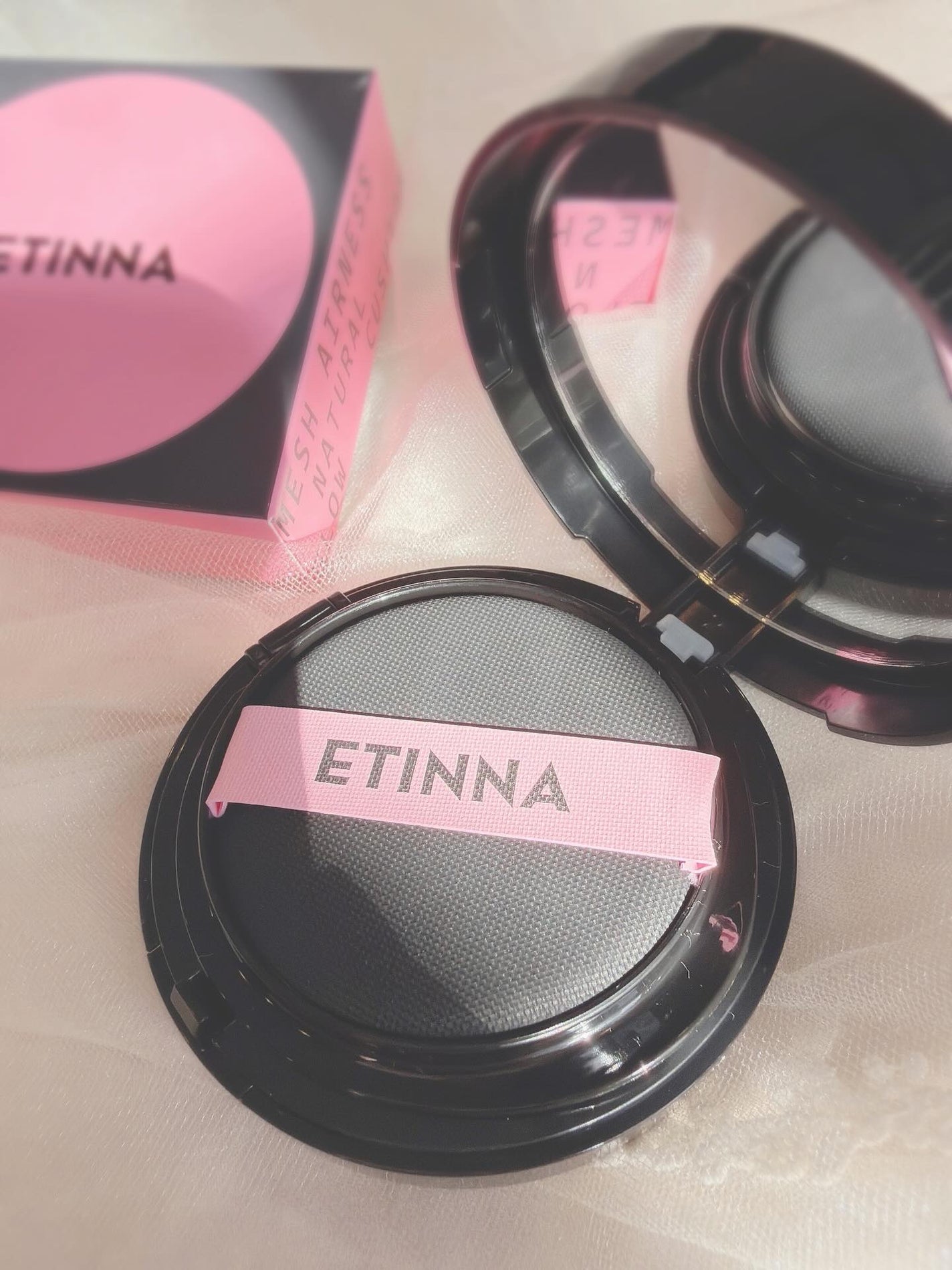 エティナ メッシュエアネス ナチュラルグロウ クッション/ETINNA/クッションファンデーションを使ったクチコミ(2枚目)