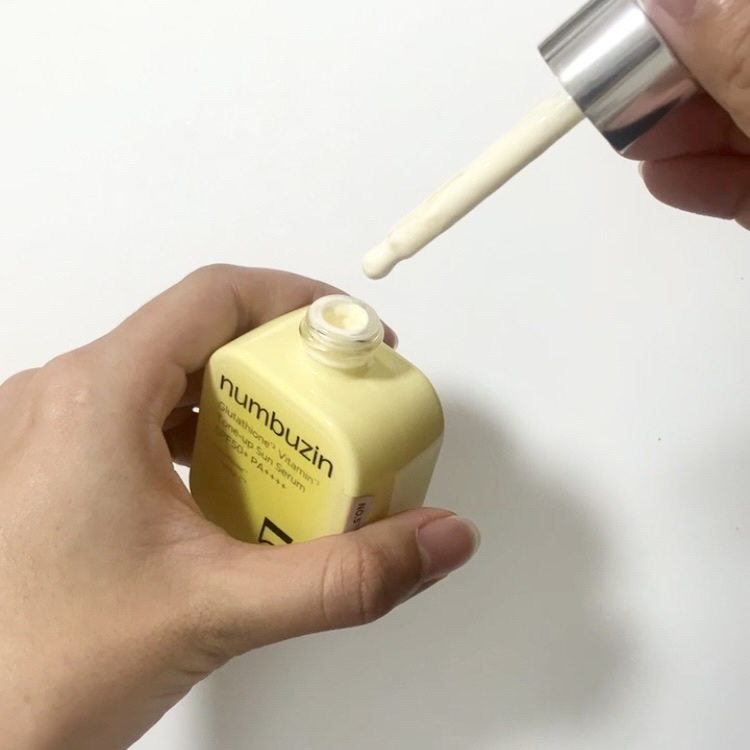 5番 白玉グルタチオンCトーンアップベース SPF50+ PA++++/numbuzin/化粧下地を使ったクチコミ（2枚目）