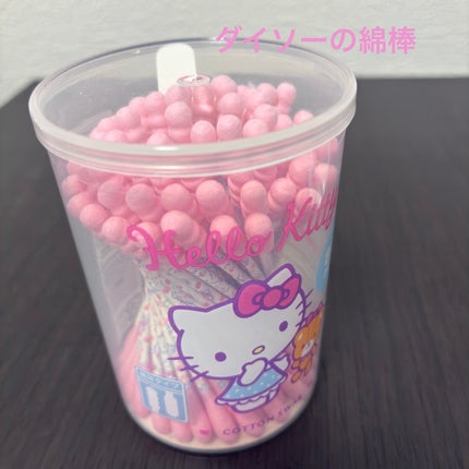 ゆみこさん on LIPS 「ダイソーのサンリオ綿棒かわいいですよね♡かわいい➕使い勝手良く..」(1枚目)