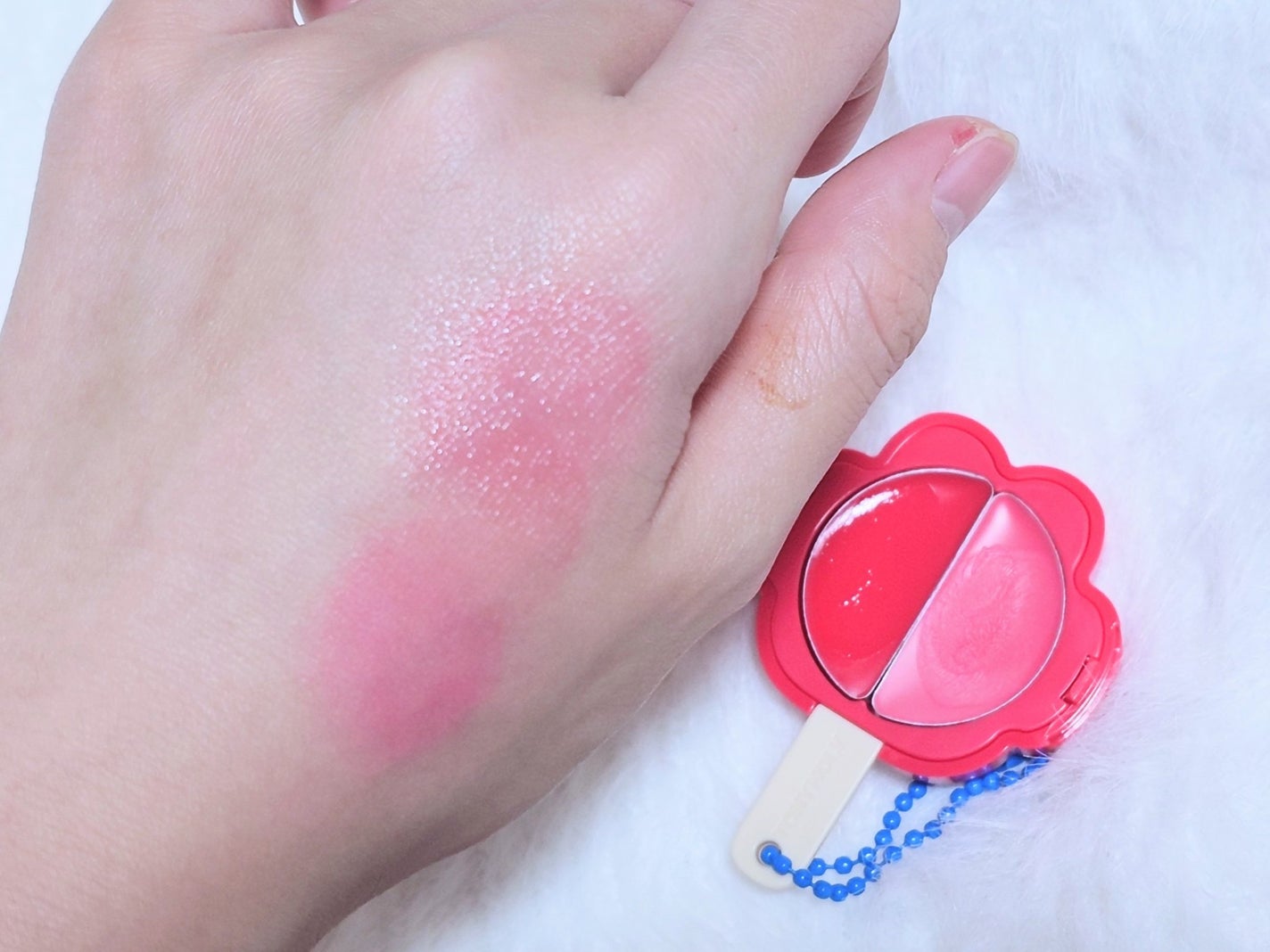 ゲットイットティント ウォーターフルバター/TONYMOLY/リップティントを使ったクチコミ(3枚目)