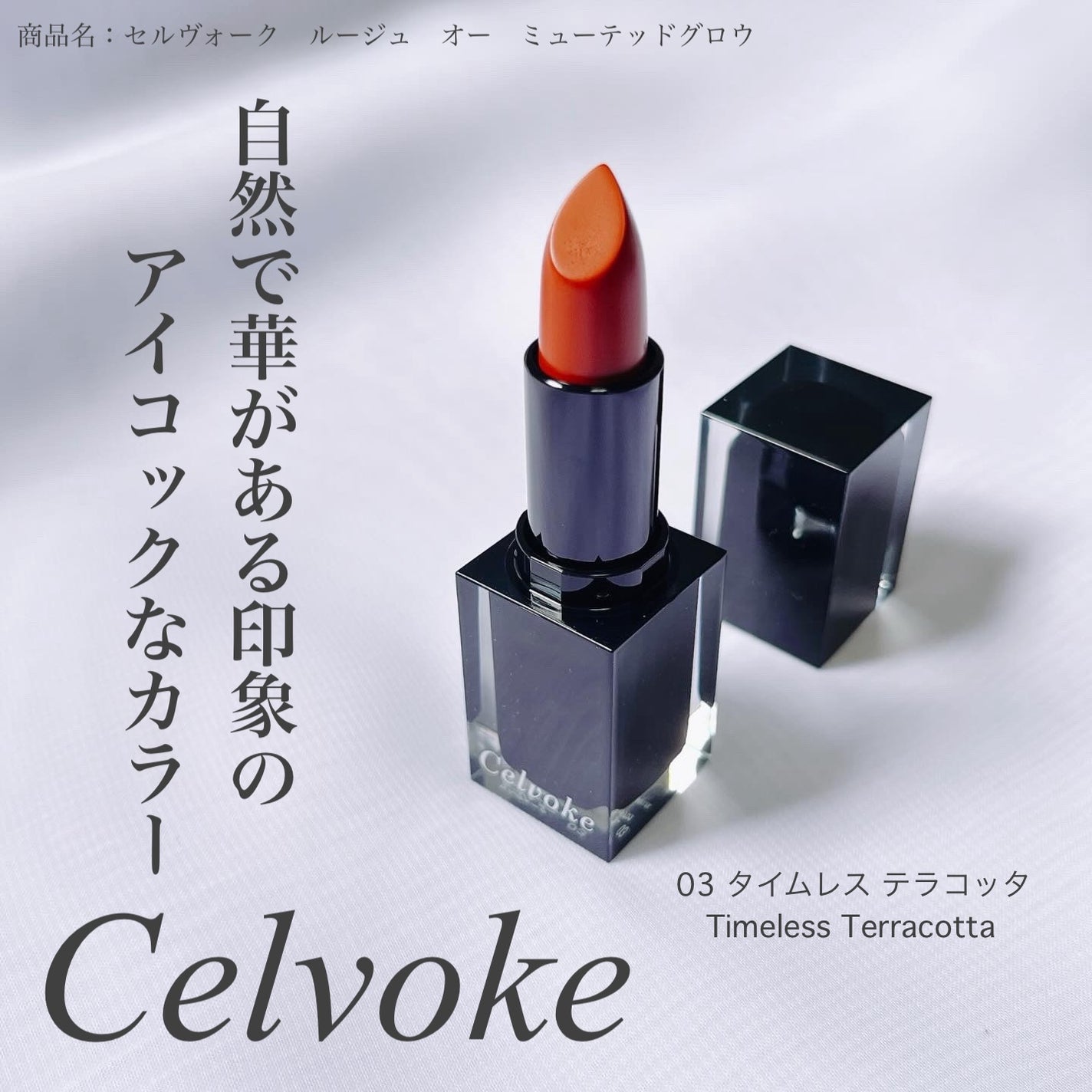 セルヴォーク ルージュ オー ミューテッドグロウ/Celvoke/口紅を使ったクチコミ(1枚目)