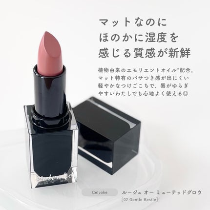 セルヴォーク ルージュ オー ミューテッドグロウ/Celvoke/口紅を使ったクチコミ(2枚目)