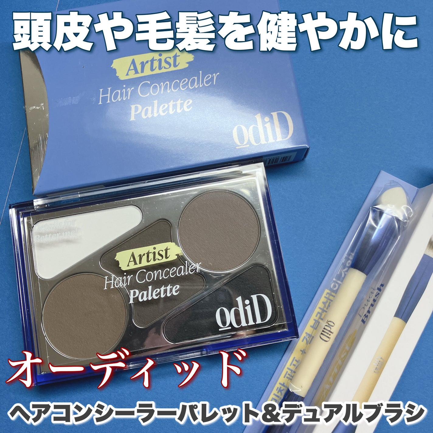 アーティストライン ヘアコンシーラーパレット/odiD/その他スタイリングを使ったクチコミ(1枚目)