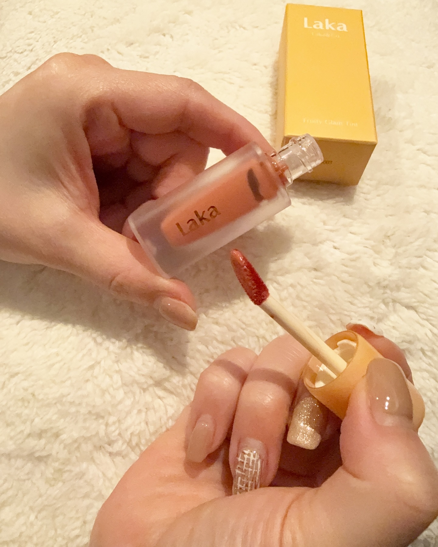 フルーティーグラムティント/Laka/リップティントを使ったクチコミ（2枚目）