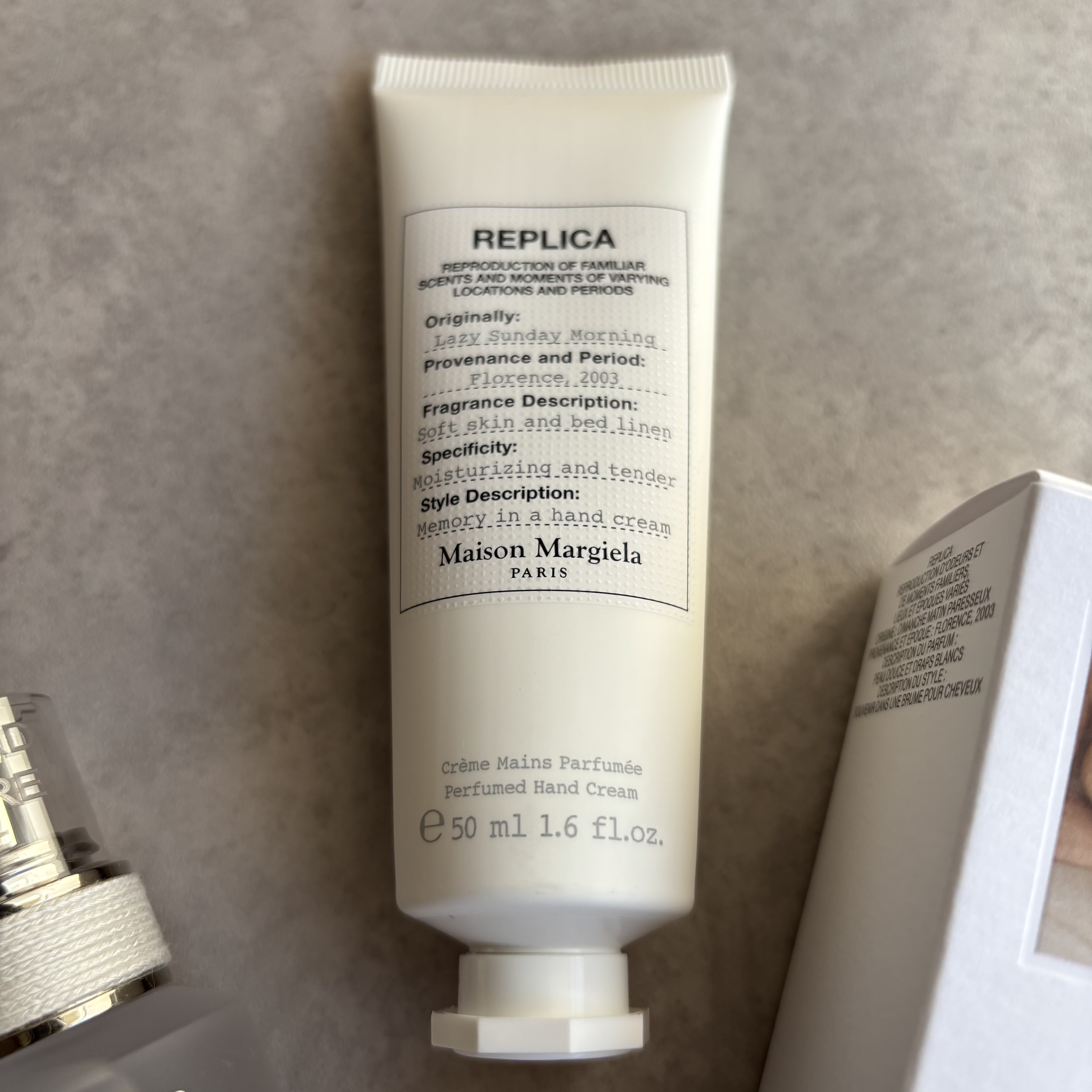 レプリカ ハンドクリーム レイジーサンデー モーニング 50mL /Maison Margiela Fragrances/ハンドクリームを使ったクチコミ（1枚目）