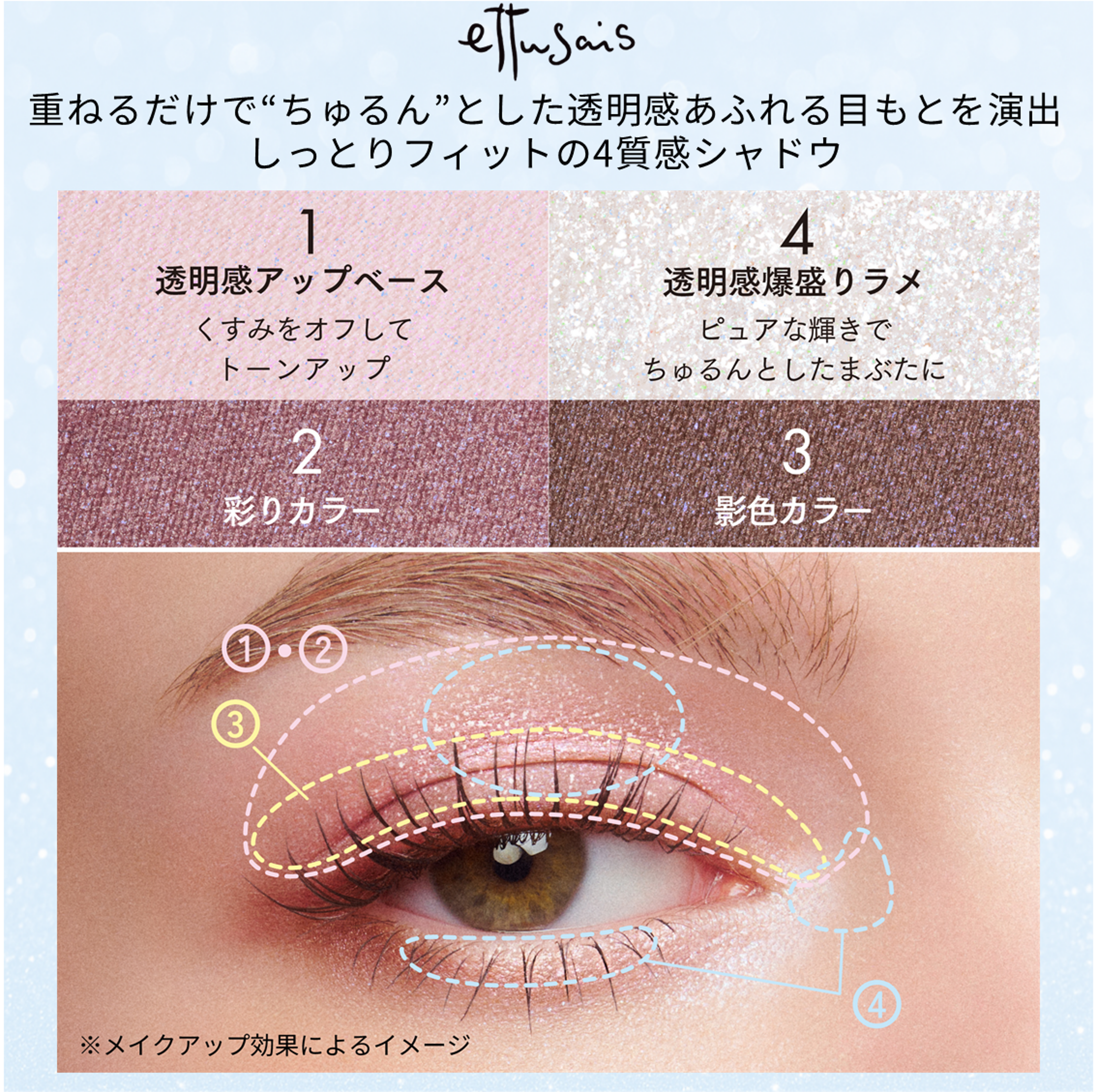 エテュセ カラーパレット スペシャル エディション/ettusais/アイシャドウパレットを使ったクチコミ（2枚目）