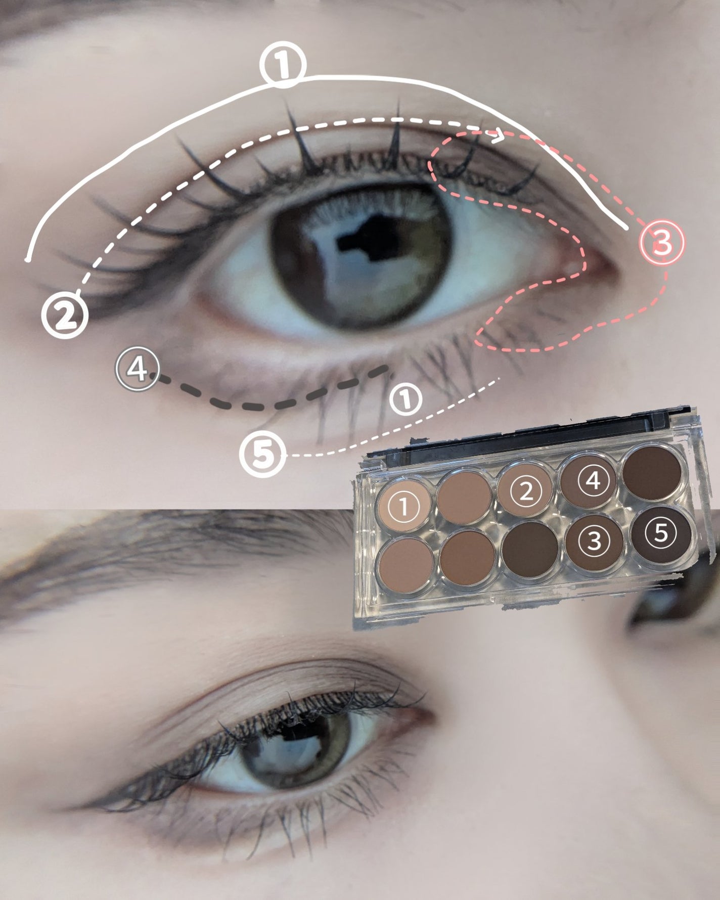 ライトオンアイズシャドウパレット/ルミル/アイシャドウパレットを使ったクチコミ(4枚目)