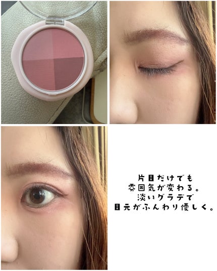 マルチクアッドシャドウ/dasique/パウダーアイシャドウを使ったクチコミ(3枚目)