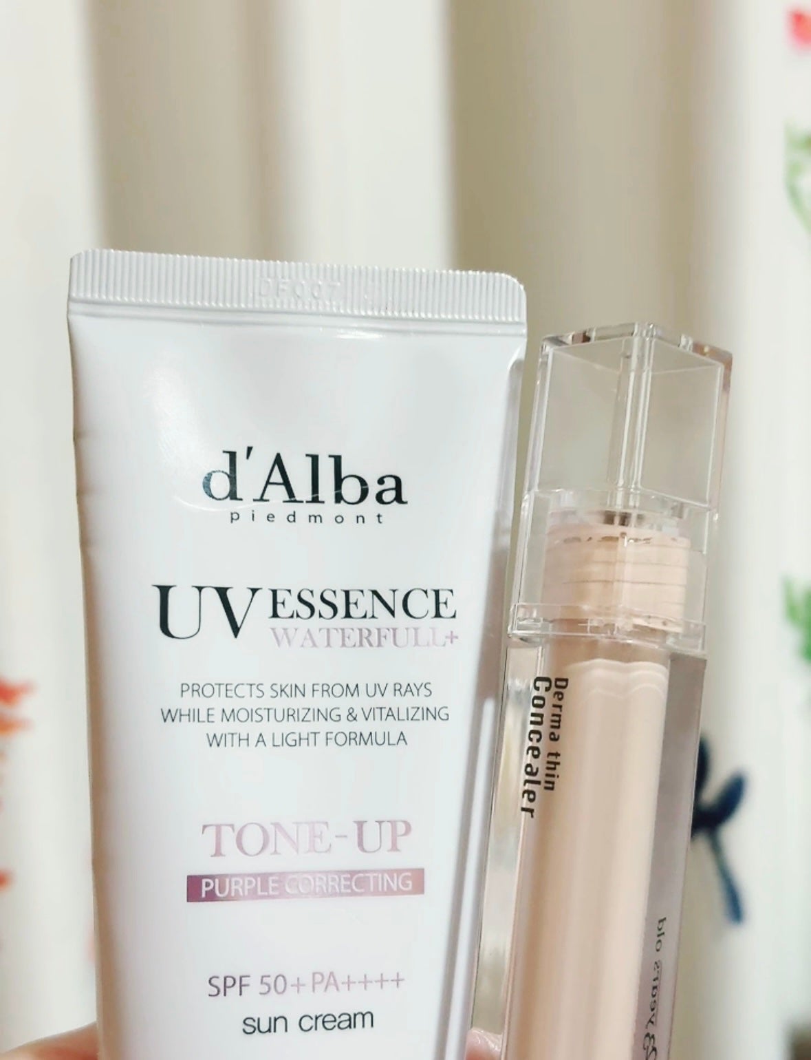 ダルバ ウォータフル トーンアップ サンクリーム(パープル)/ダルバ/日焼け止めクリームを使ったクチコミ(1枚目)