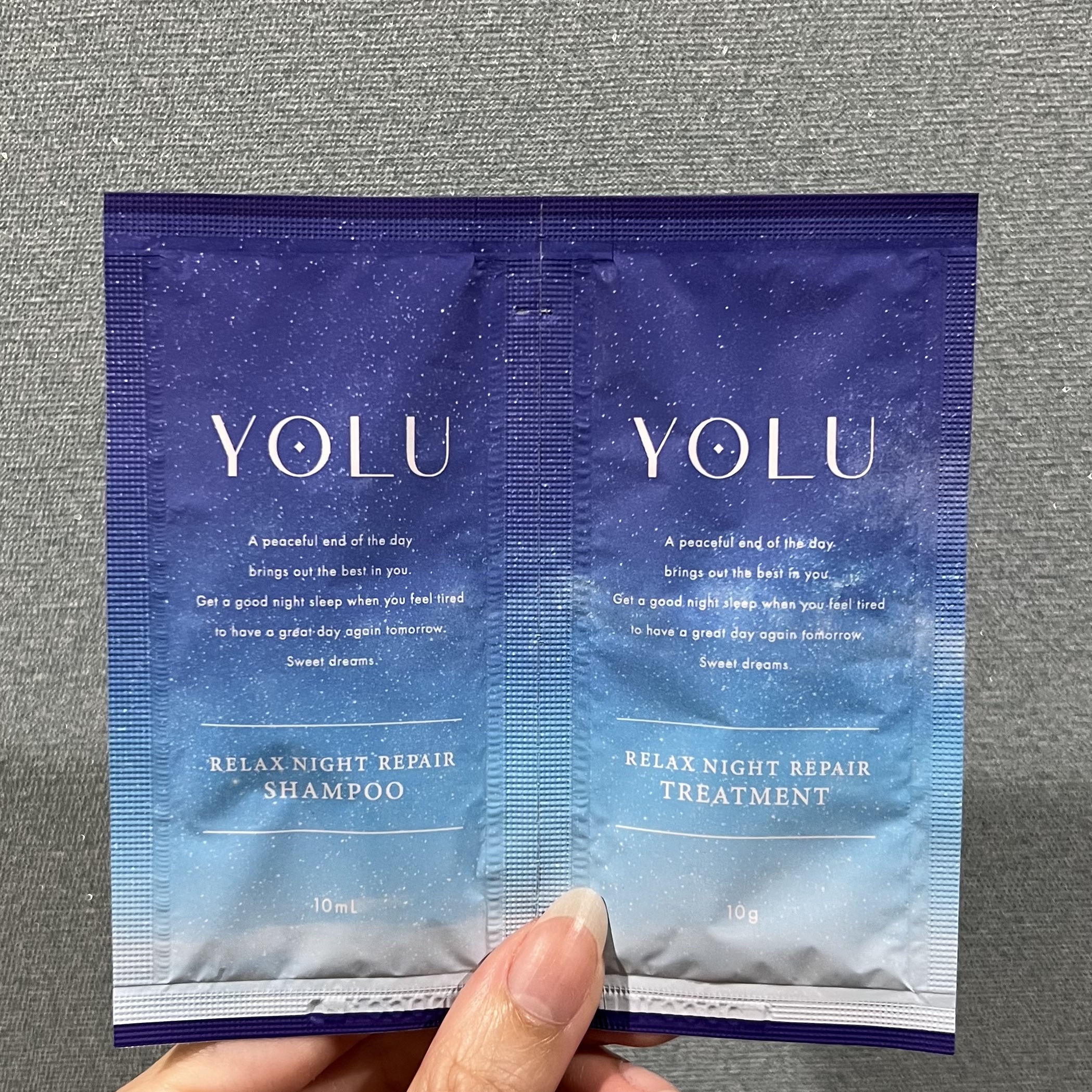 リラックスナイトリペア シャンプー／トリートメント/YOLU/シャンプー・コンディショナーを使ったクチコミ（1枚目）