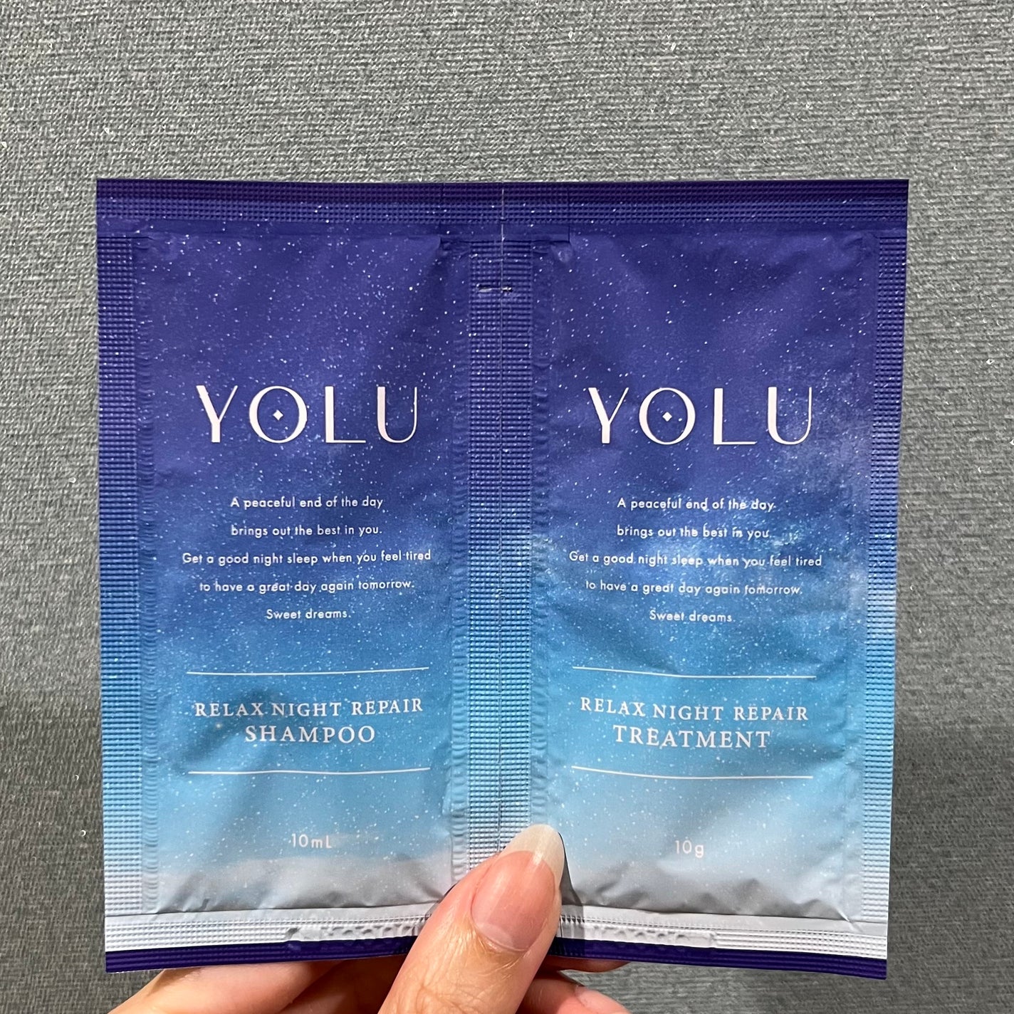 リラックスナイトリペア シャンプー/トリートメント/YOLU/シャンプー・コンディショナーを使ったクチコミ(1枚目)