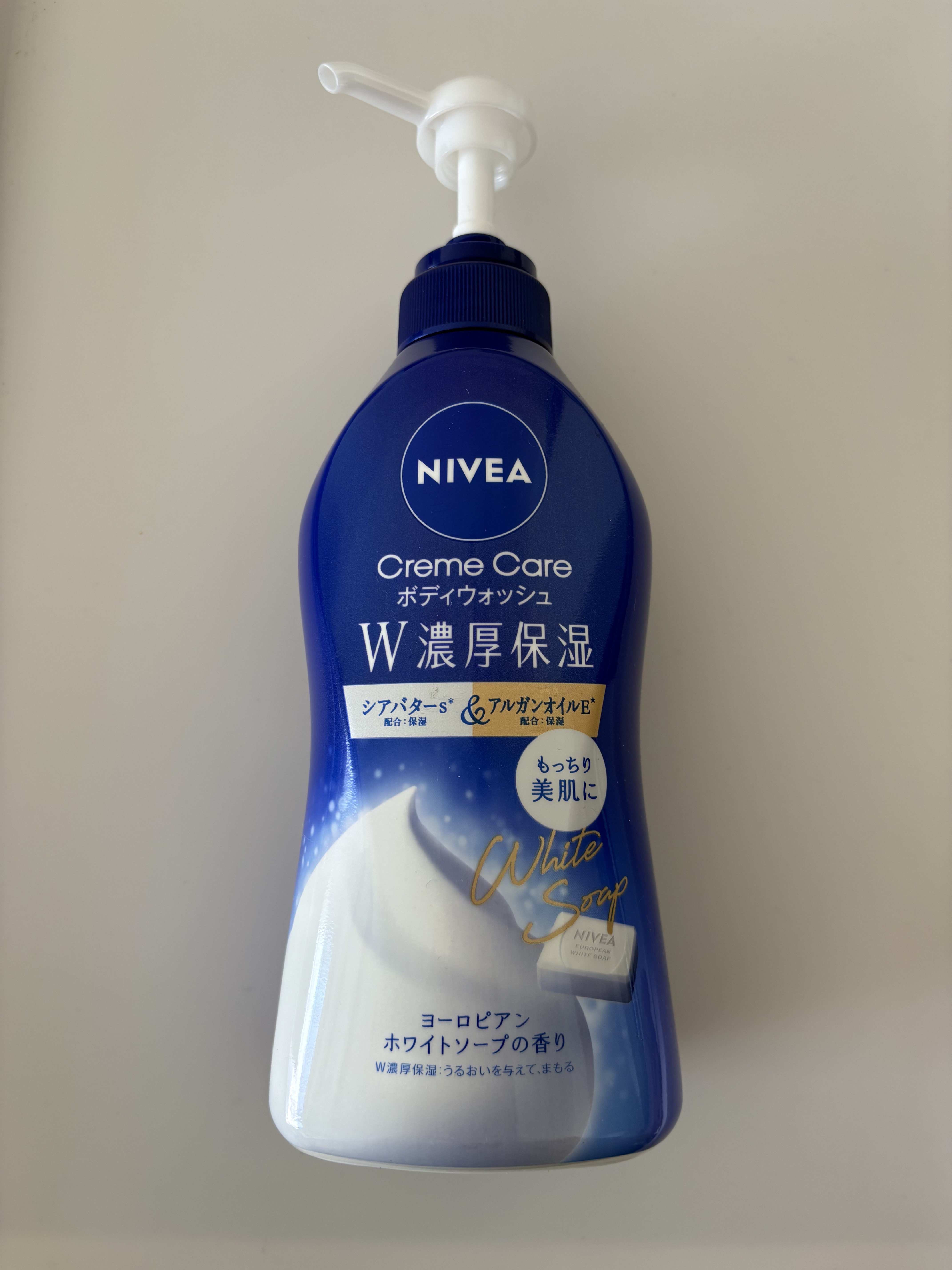 ニベア クリームケアボディウォッシュ W濃厚保湿 ヨーロピアンホワイトソープの香り/ニベア/ボディソープを使ったクチコミ（1枚目）