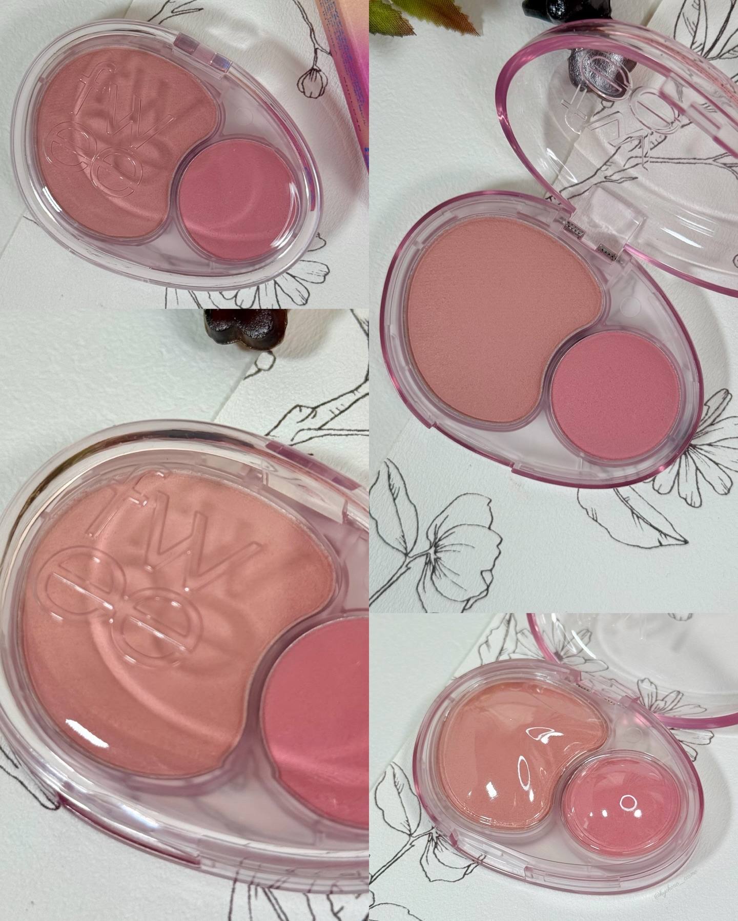 デュアルチークメロウ/fwee/ジェル・クリームチークを使ったクチコミ（3枚目）