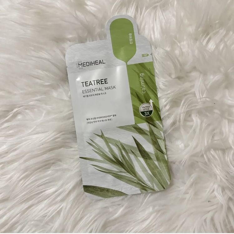ティーツリー エッセンシャルマスクカーミングモイスチャー/MEDIHEAL/シートマスク・パックを使ったクチコミ（1枚目）