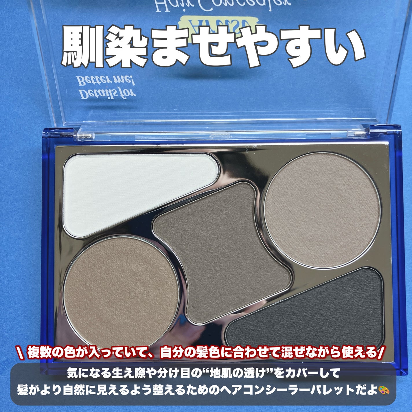 アーティストライン ヘアコンシーラーパレット/odiD/その他スタイリングを使ったクチコミ(2枚目)