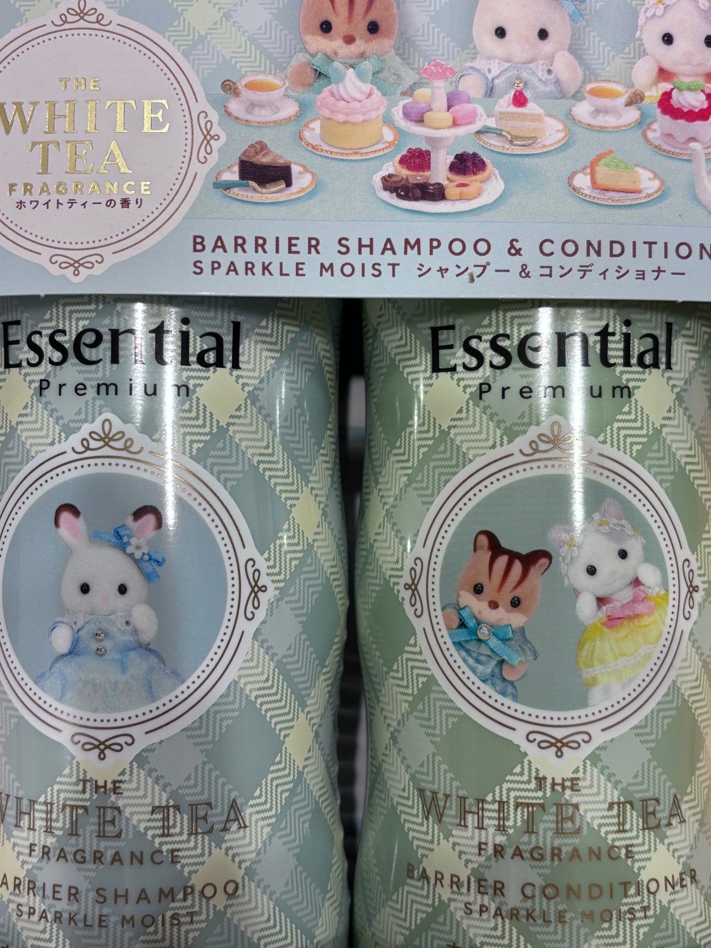 エッセンシャル プレミアム バリアシャンプー&コンディショナー スパークルモイスト ホワイトティーの香り/エッセンシャル/市販シャンプーを使ったクチコミ(1枚目)