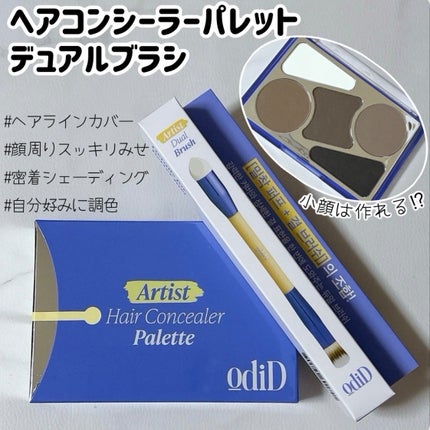 ヘアコンシーラーパレット&アーティスト デュアルブラシ/odiD/その他スタイリングを使ったクチコミ(1枚目)