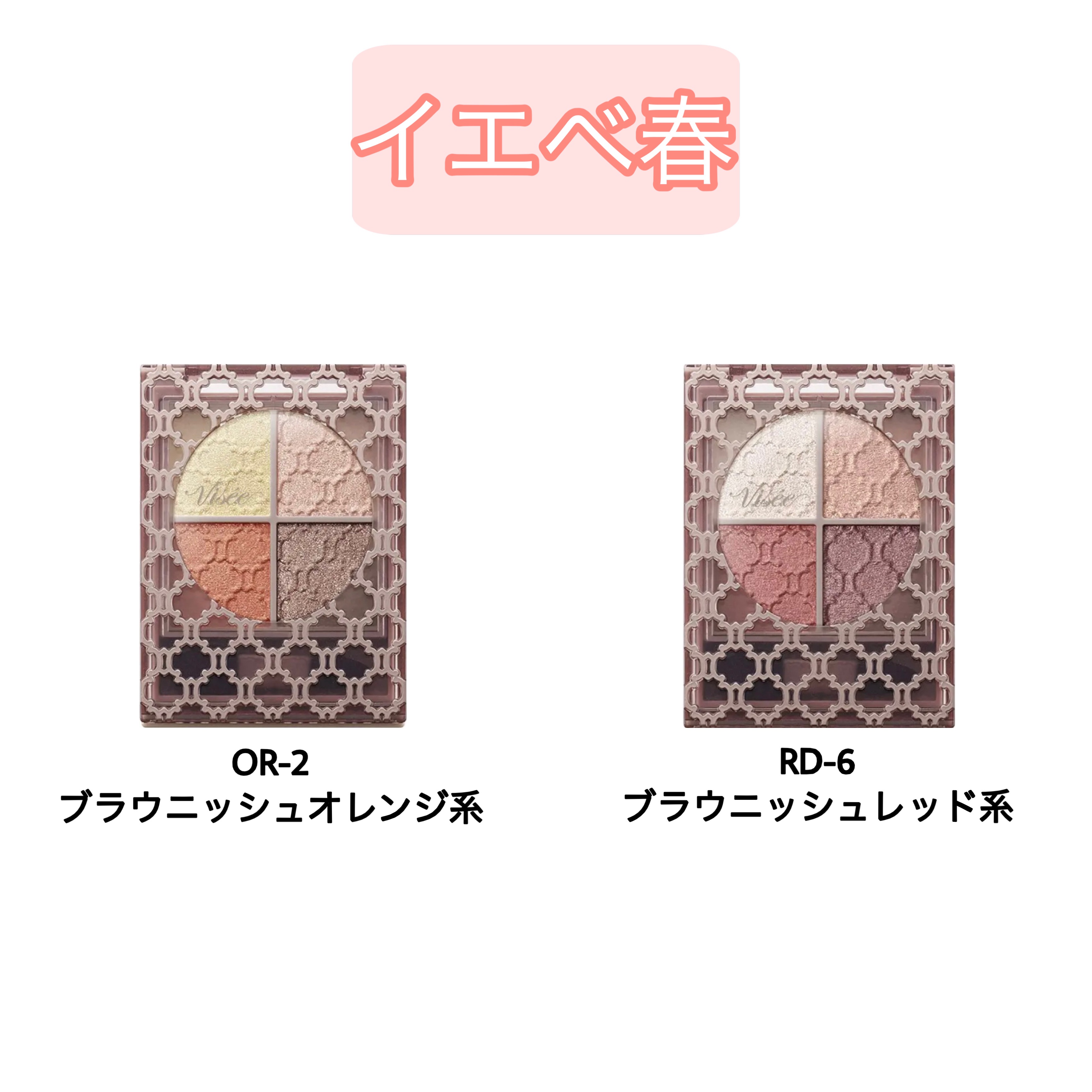 グロッシーリッチ アイズ N/Visée/アイシャドウパレットを使ったクチコミ（2枚目）