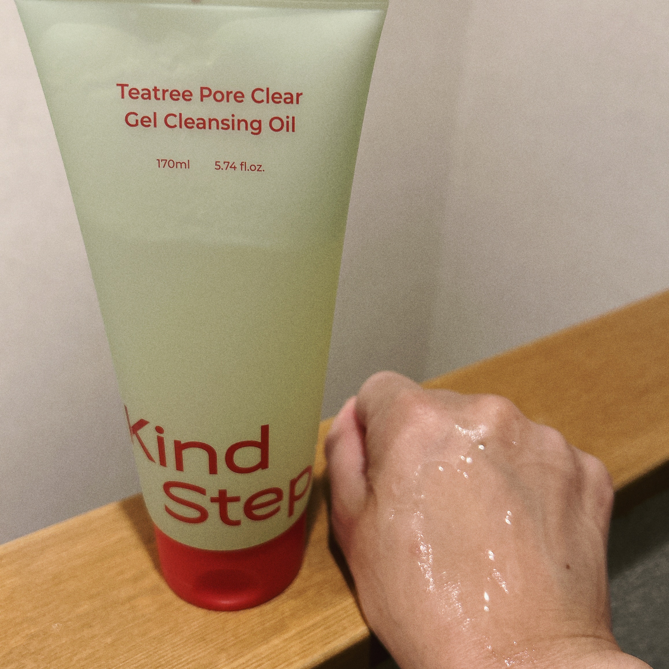 ティーツリージェルクレンジングオイル/KindStep/クレンジングジェルを使ったクチコミ（3枚目）