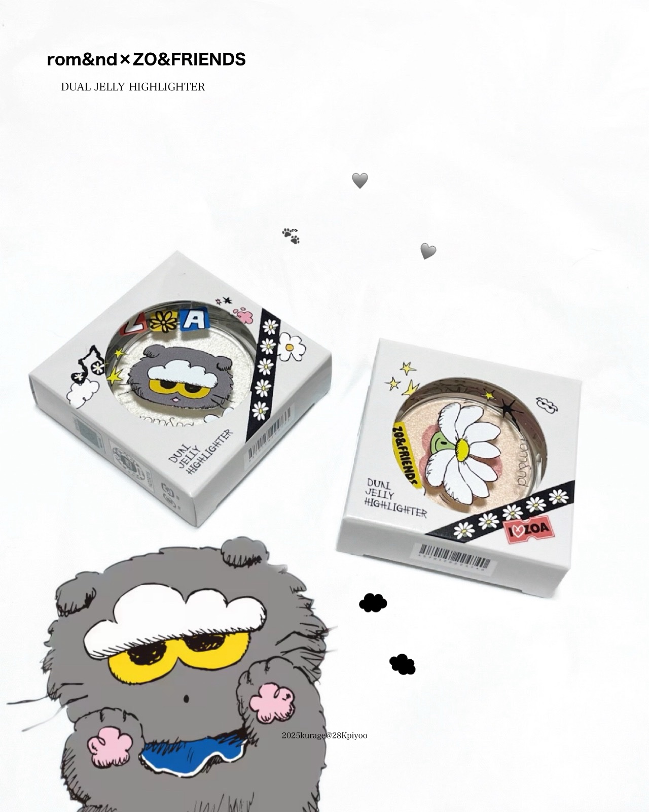 rom&nd | ZO&FRIENDS　デュアルゼリーハイライト/rom&nd/パウダーハイライトを使ったクチコミ（1枚目）