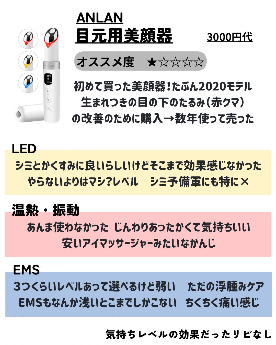 メディリフト /YA-MAN TOKYO JAPAN/美顔器・マッサージを使ったクチコミ(3枚目)