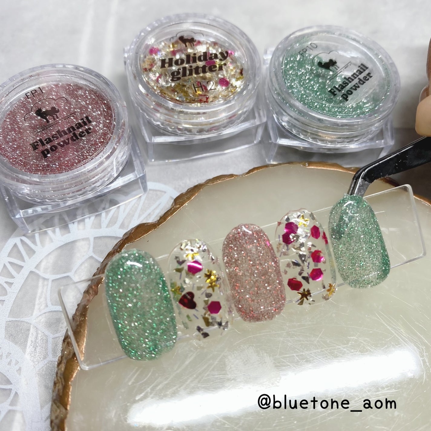 フラッシュパウダー/WSPT JAPAN/ネイル用品を使ったクチコミ(3枚目)