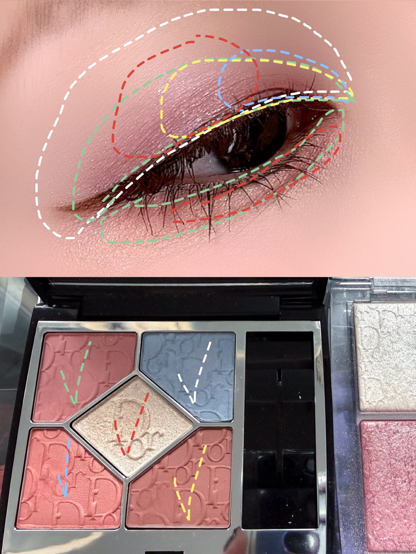 ディオール バックステージ フェイス グロウ パレット/Dior/ハイライトを使ったクチコミ(4枚目)