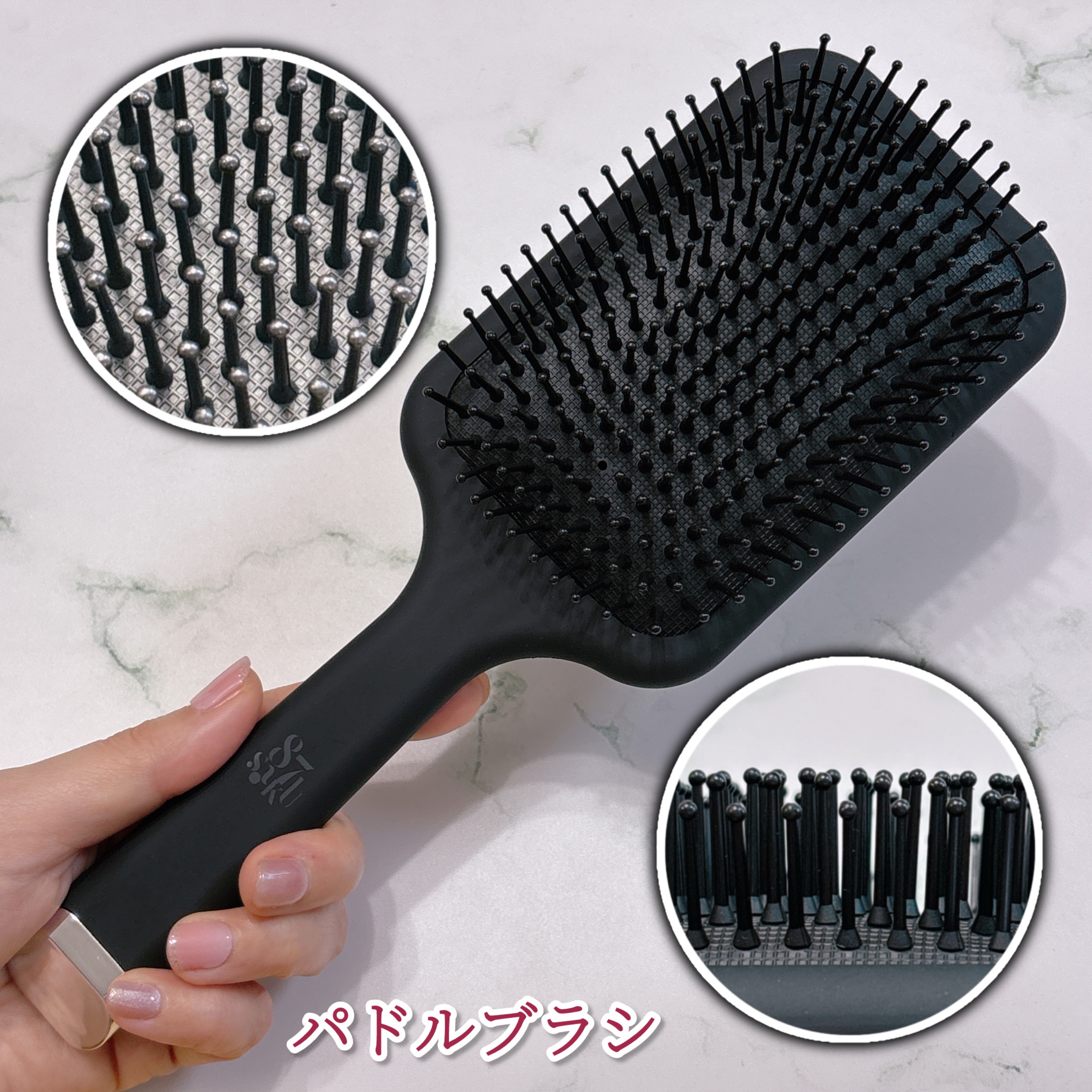 87saku ハナサク デタングリングブラシ/87saku/ヘアブラシを使ったクチコミ（3枚目）