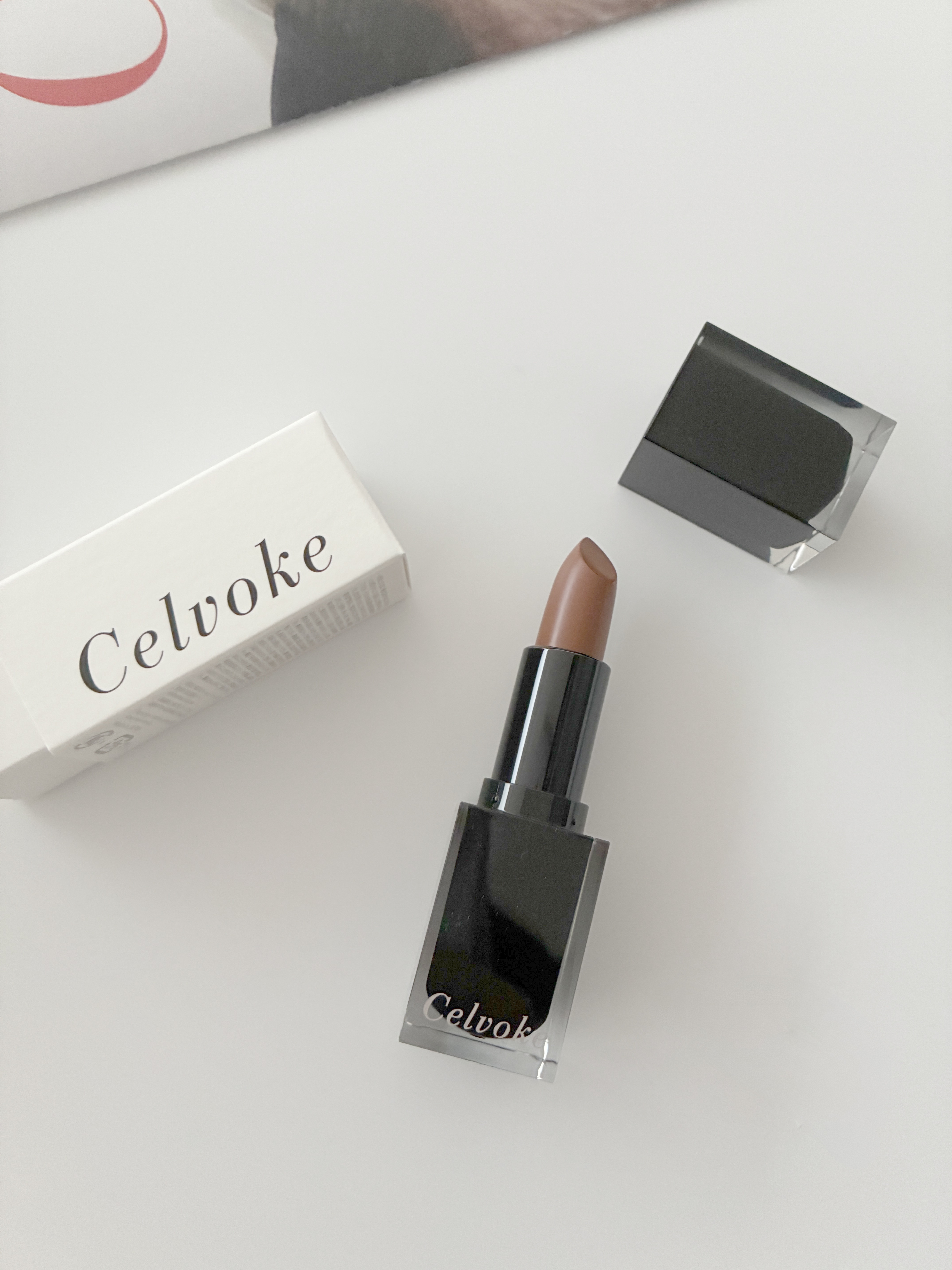 セルヴォーク ルージュ オー ミューテッドグロウ/Celvoke/口紅を使ったクチコミ（3枚目）