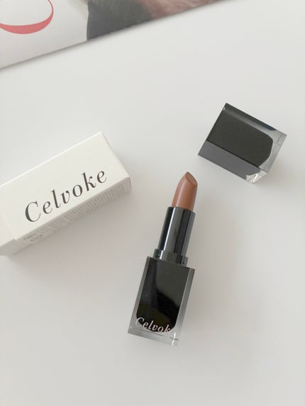 セルヴォーク ルージュ オー ミューテッドグロウ/Celvoke/口紅を使ったクチコミ(3枚目)