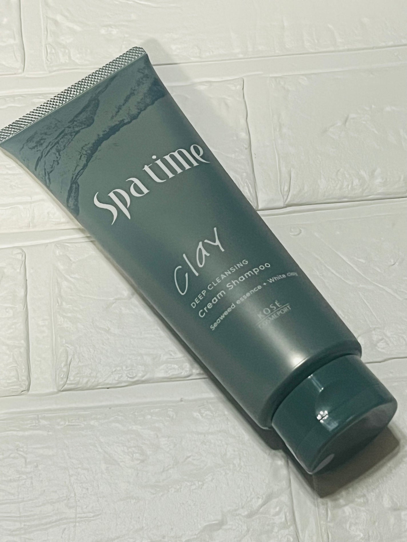 スパタイム クリームシャンプー (ディープクレンジング)/Spa time/市販シャンプーを使ったクチコミ(1枚目)