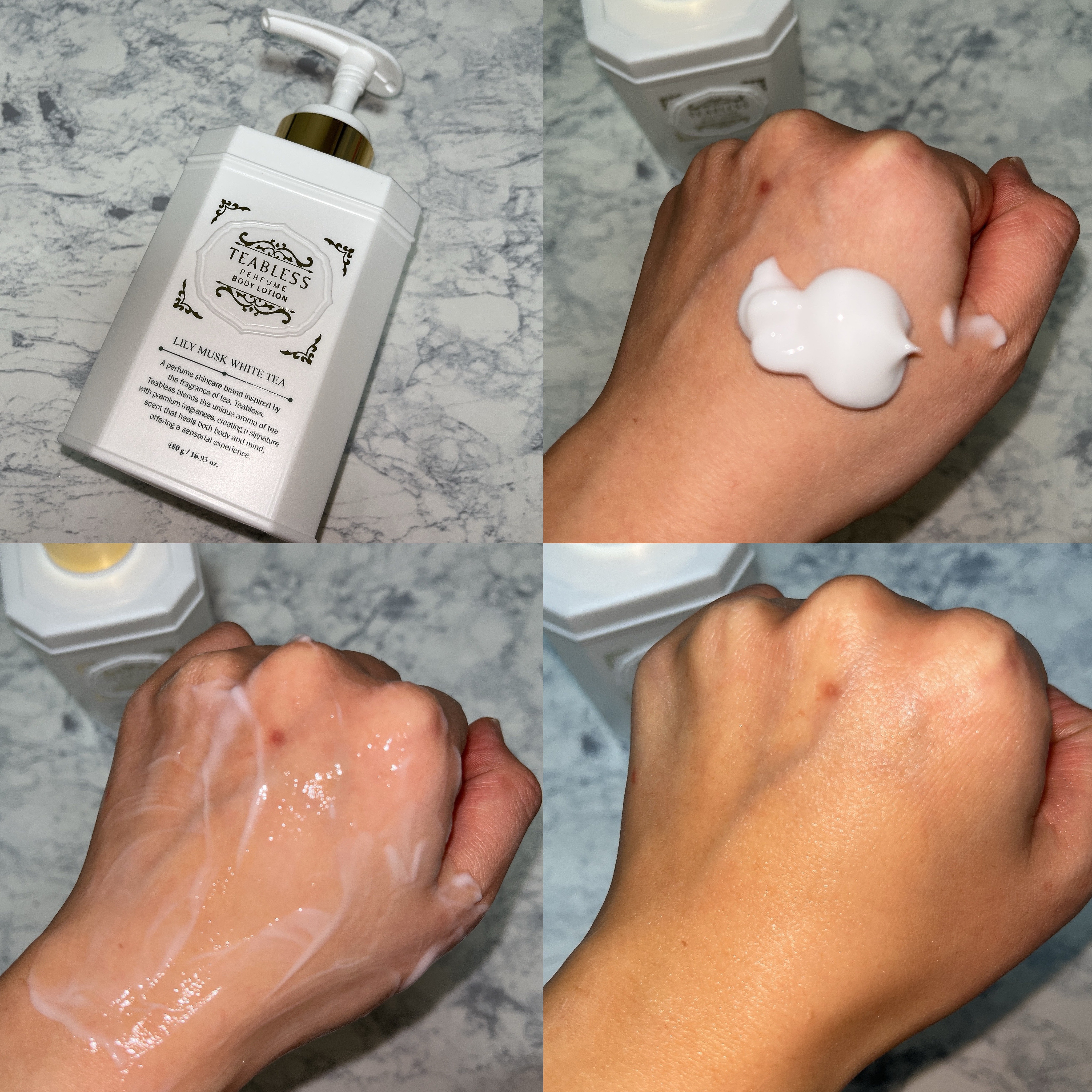 パフュームボディローション リリィムスクホワイトティー/TEABLESS/ボディローションを使ったクチコミ（3枚目）