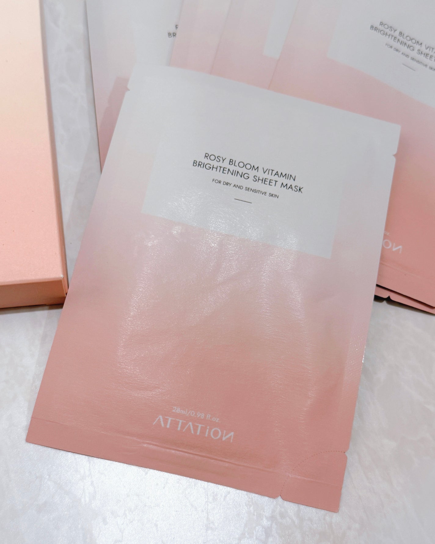 ROSY BLOOM VITAMIN BRIGHTENING SHEET MASK/ATTATION/シートマスク・パックを使ったクチコミ(2枚目)