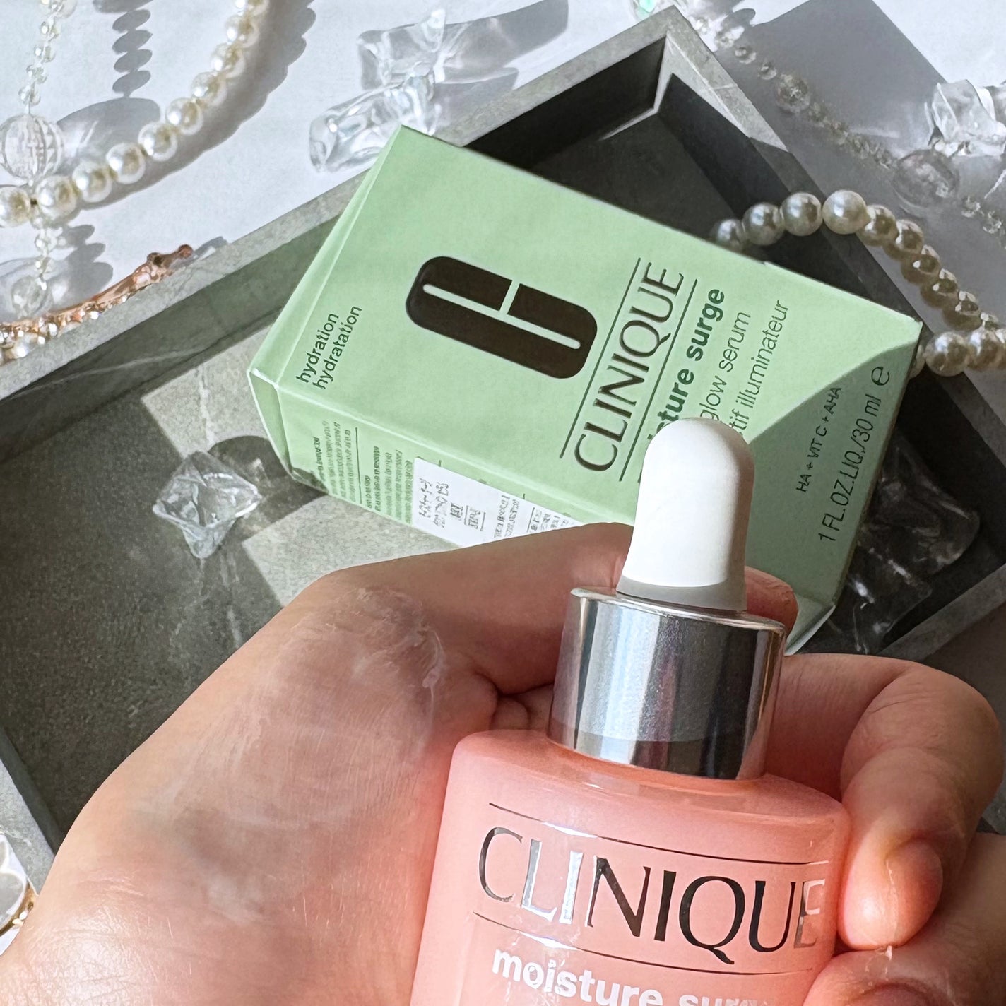 モイスチャー サージ グロウ リファイン セラム(美容液)/CLINIQUE/美容液を使ったクチコミ(3枚目)