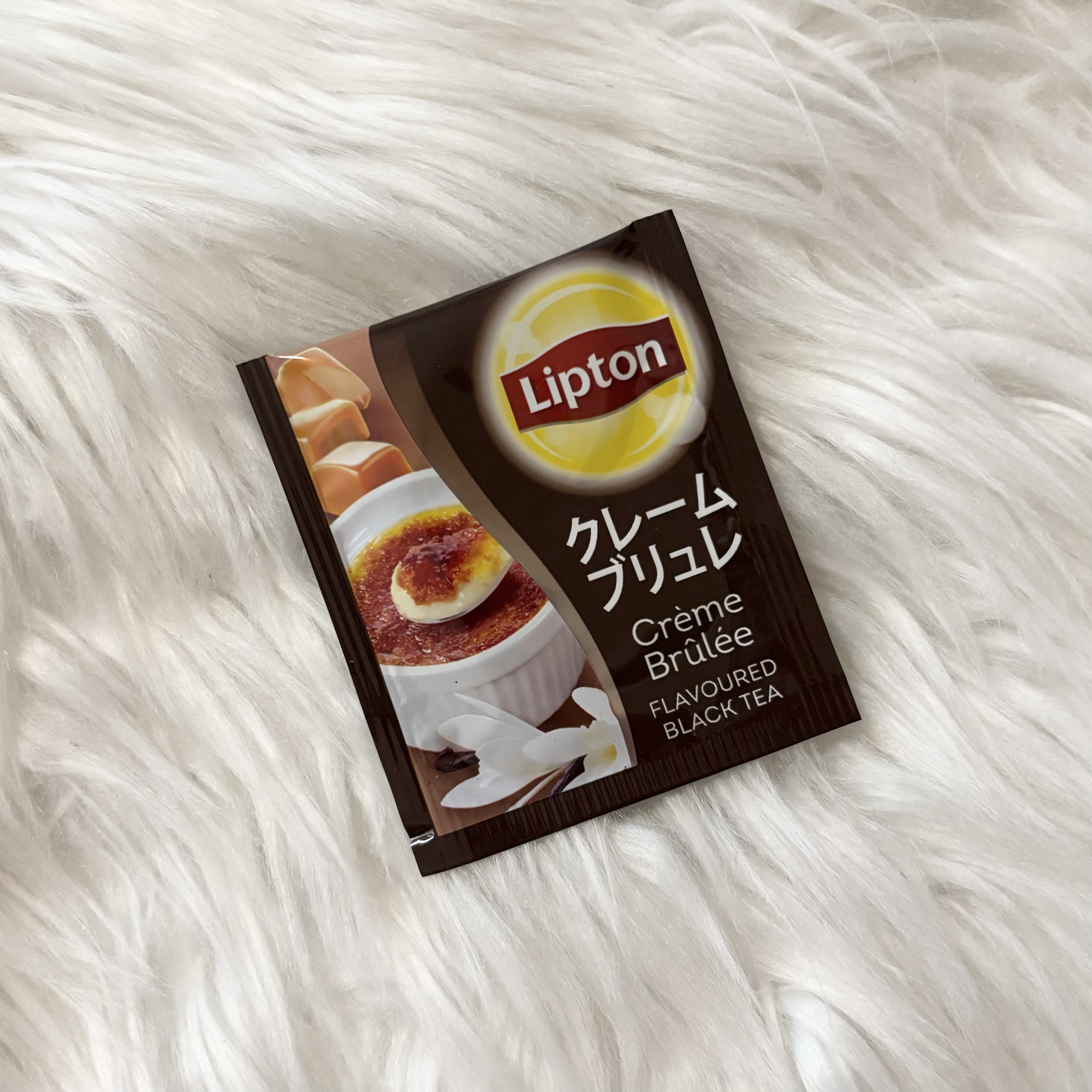 🍮リプトン：クリームブリュレティー

Point
☑︎クレームブリュレのような香ばしい風味が特徴
☑︎ミルクティーにしても美味しい

#わたしに贈る癒し美容 