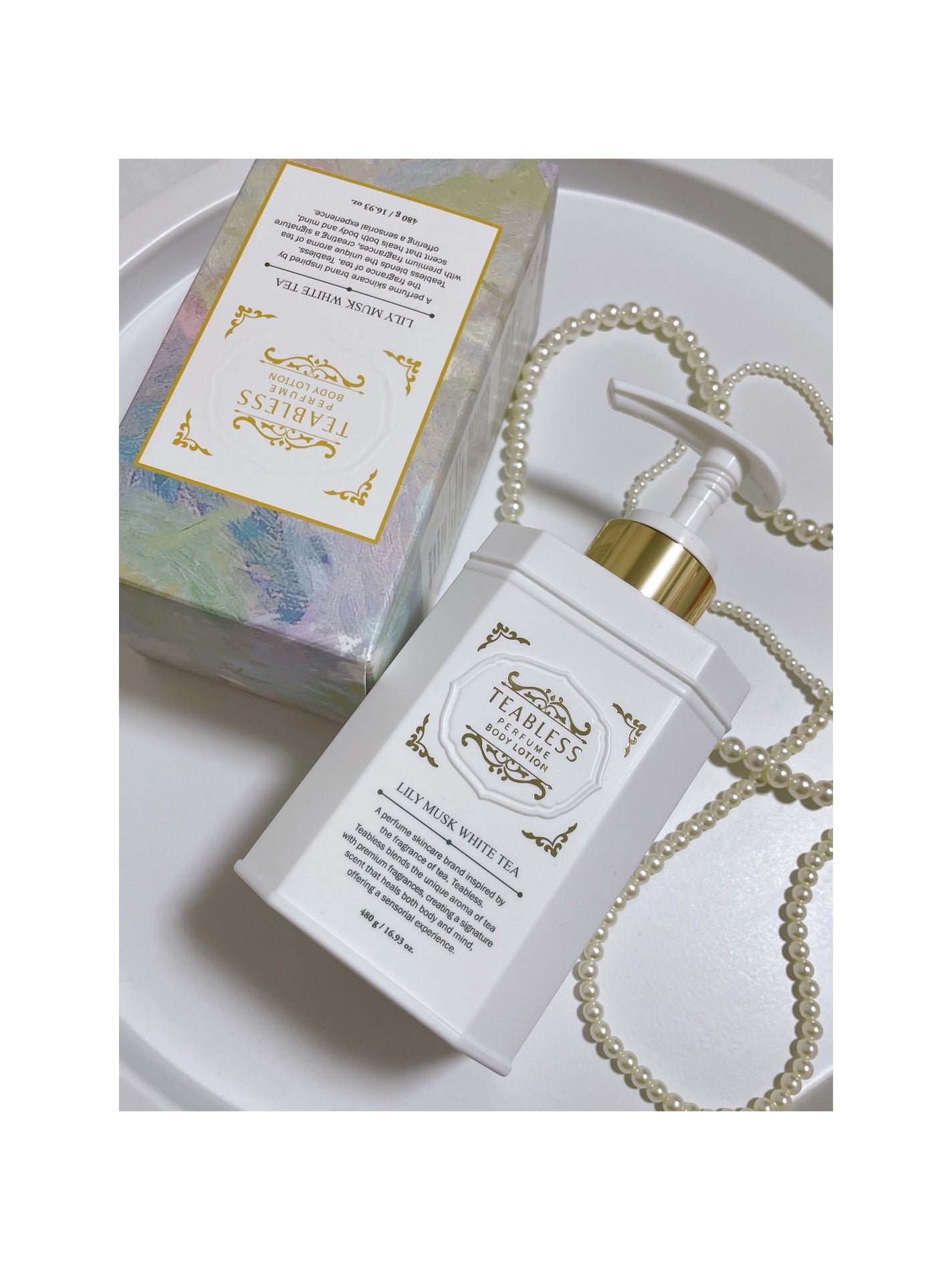 パフュームボディローション リリィムスクホワイトティー/TEABLESS/ボディローションを使ったクチコミ(4枚目)