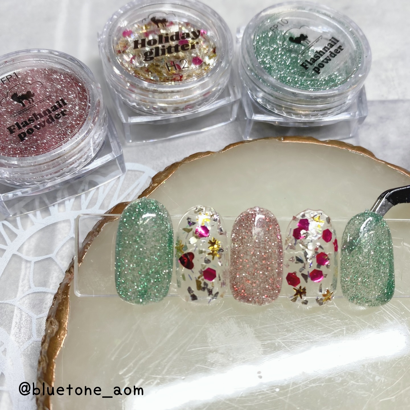 ホリデーグリッター/WSPT JAPAN/ネイル用品を使ったクチコミ（1枚目）