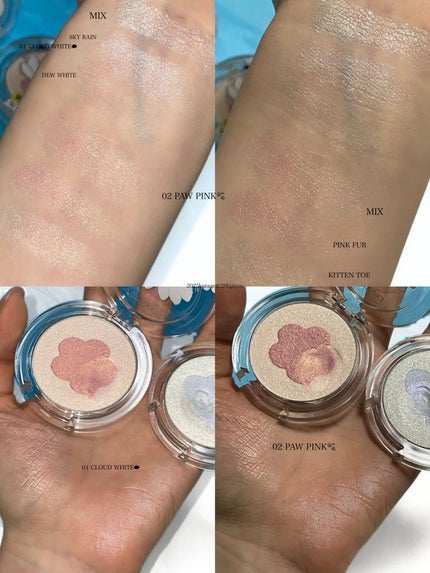 rom&nd | ZO&FRIENDS デュアルゼリーハイライト/rom&nd/パウダーハイライトを使ったクチコミ(4枚目)