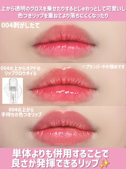 リップティーク/oiad/口紅を使ったクチコミ(10枚目)