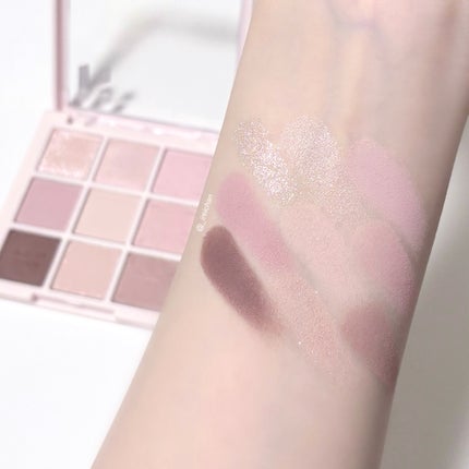 マイフェイブムードアイパレット 9カラー/HOLIKA HOLIKA/アイシャドウパレットを使ったクチコミ(4枚目)