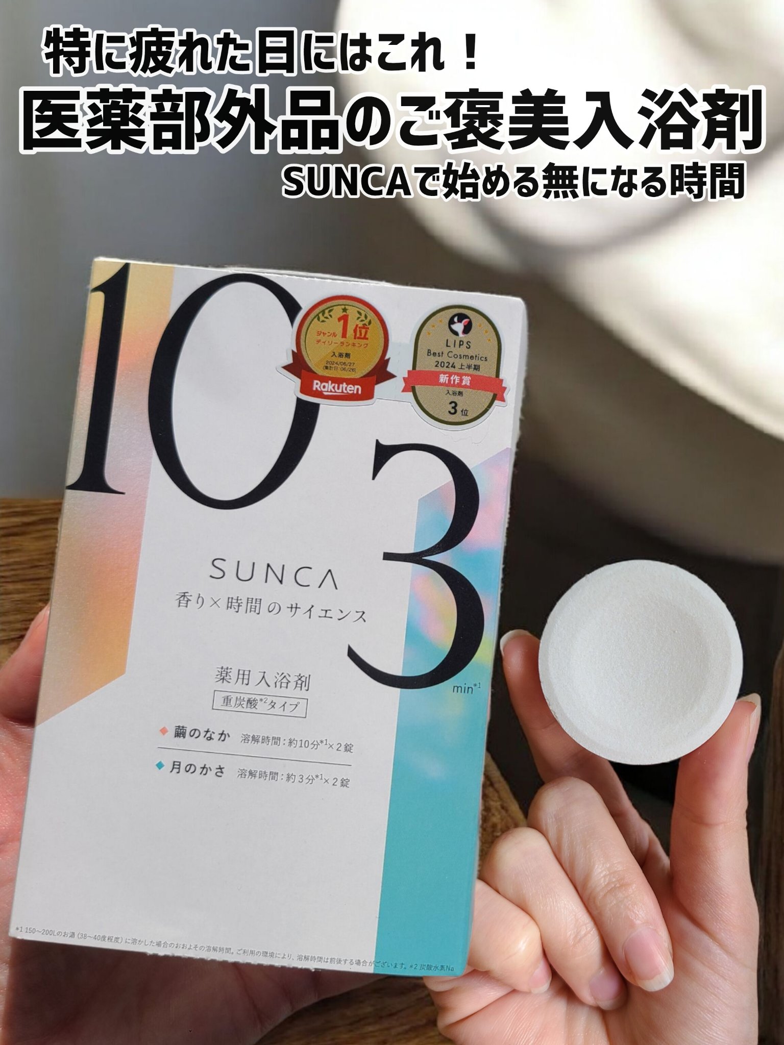 [医薬部外品] SUNCA 入浴剤 アソート/SUNCA/炭酸系入浴剤を使ったクチコミ（1枚目）