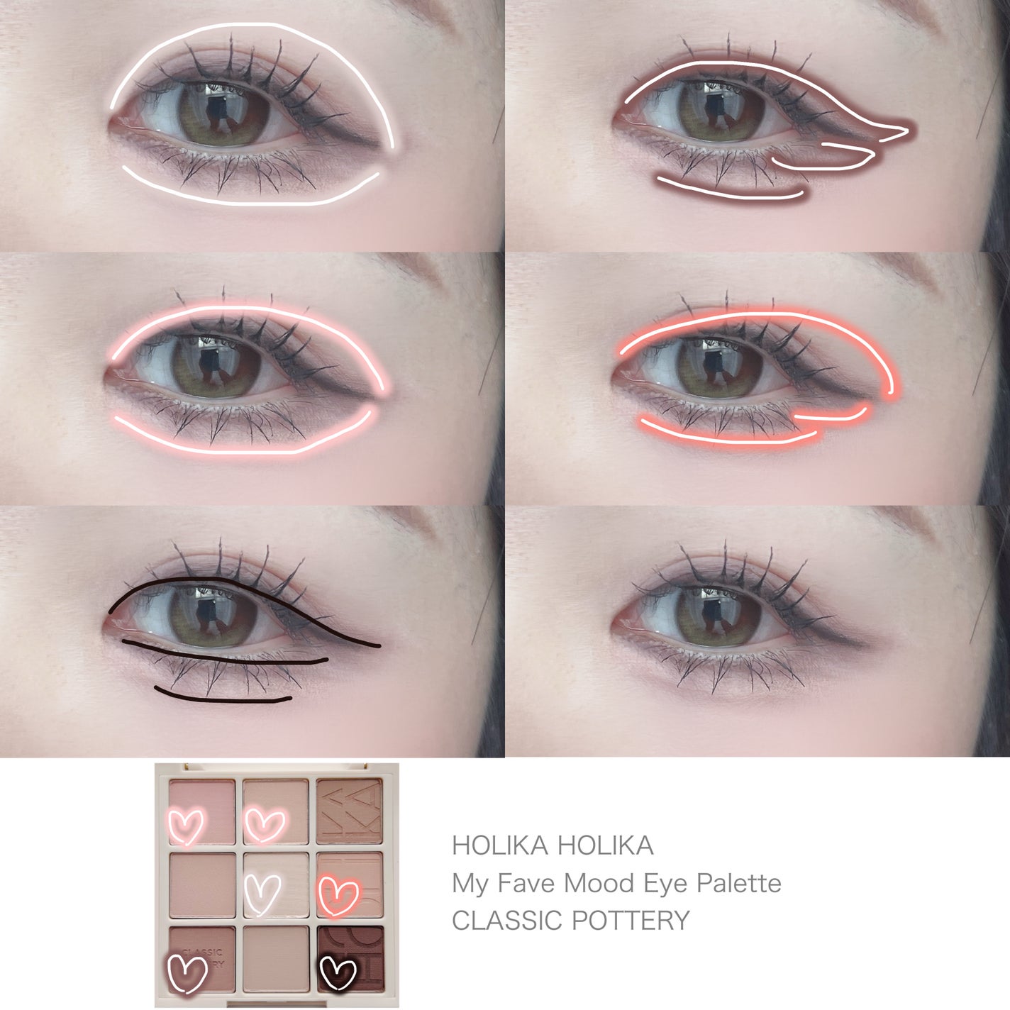 マイフェイブムードアイパレット 9カラー/HOLIKA HOLIKA/アイシャドウパレットを使ったクチコミ(6枚目)