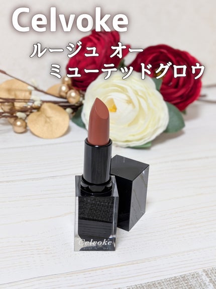 セルヴォーク ルージュ オー ミューテッドグロウ/Celvoke/口紅を使ったクチコミ(1枚目)