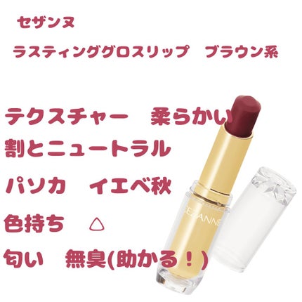 ラスティンググロスリップ/CEZANNE/口紅を使ったクチコミ(1枚目)